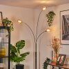 Nikkala Lampadaire Chrome, Blanc, 3 lumières