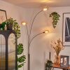 Nikkala Lampadaire Chrome, Blanc, 3 lumières