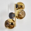 Koyoto Boule lumineuse, Applique murale Or, Noir, 3 lumières