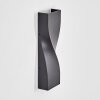 Halan Lampe murale d´extérieur, Luminaire Up & Down, Applique murale LED Noir, 2 lumières