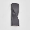 Halan Lampe murale d´extérieur, Luminaire Up & Down, Applique murale LED Noir, 2 lumières