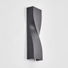 Halan Lampe murale d´extérieur, Luminaire Up & Down, Applique murale LED Noir, 2 lumières