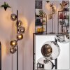 Koyoto Lampadaire 31 cm Chrome, Fumé, 6 lumières