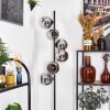 Koyoto Lampadaire 31 cm Chrome, Fumé, 6 lumières