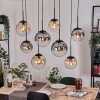Gastor Suspension, Boule lumineuse, Suspension Ambre, Clair, Fumé, 8 lumières