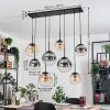 Gastor Suspension, Boule lumineuse, Suspension Ambre, Clair, Fumé, 8 lumières