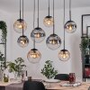 Gastor Suspension, Boule lumineuse, Suspension Ambre, Clair, Fumé, 8 lumières
