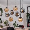 Gastor Suspension, Boule lumineuse, Suspension Ambre, Fumé, 8 lumières