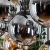 Gastor Suspension, Boule lumineuse, Suspension Ambre, Fumé, 8 lumières