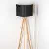 Soungou Lampadaire Chrome, Écru, 1 lumière