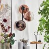 Koyoto Boule lumineuse, Applique murale Clair, Cuivré, 3 lumières