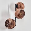 Ripoll Boule lumineuse, Applique murale Cuivré, 3 lumières