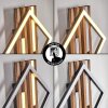 Ellekilde Applique murale LED Brun, Couleur bois, Noir, 1 lumière