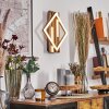Ellekilde Applique murale LED Brun, Couleur bois, Noir, 1 lumière
