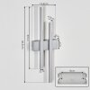 Glara Lampe murale d´extérieur, Applique murale LED Argenté, 2 lumières