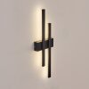 Glara Lampe murale d´extérieur, Applique murale LED Noir, 2 lumières