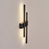 Glara Lampe murale d´extérieur, Applique murale LED Noir, 2 lumières