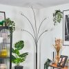 Nikkala Lampadaire Chrome, Blanc, 5 lumières