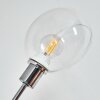 Nikkala Lampadaire Chrome, Blanc, 5 lumières