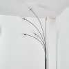 Nikkala Lampadaire Chrome, Blanc, 5 lumières