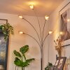 Nikkala Lampadaire Chrome, Blanc, 5 lumières
