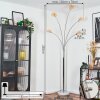 Nikkala Lampadaire Chrome, Blanc, 5 lumières