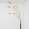 Nikkala Lampadaire Chrome, Blanc, 5 lumières