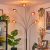 Nikkala Lampadaire Chrome, Blanc, 5 lumières