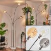 Nikkala Lampadaire Chrome, Blanc, 3 lumières