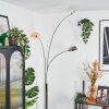 Nikkala Lampadaire Chrome, Blanc, 3 lumières