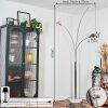Nikkala Lampadaire Chrome, Blanc, 3 lumières