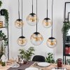 Gastor Suspension, Boule lumineuse, Suspension Ambre, Clair, 6 lumières
