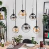 Gastor Suspension, Boule lumineuse, Suspension Ambre, Clair, Fumé, 6 lumières