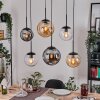 Gastor Suspension, Boule lumineuse, Suspension Ambre, Clair, Fumé, 6 lumières