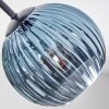 Koyoto Plafonnier, Boule lumineuse 52 cm Bleu, Vert, Cuivré, 5 lumières