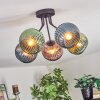 Koyoto Plafonnier, Boule lumineuse 52 cm Bleu, Vert, Cuivré, 5 lumières