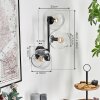 Koyoto Boule lumineuse, Applique murale Clair, 3 lumières