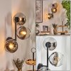 Koyoto Boule lumineuse, Applique murale Chrome, Clair, Fumé, 3 lumières