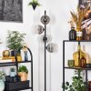 Ripoll Lampadaire Chrome, Clair, Fumé, 4 lumières