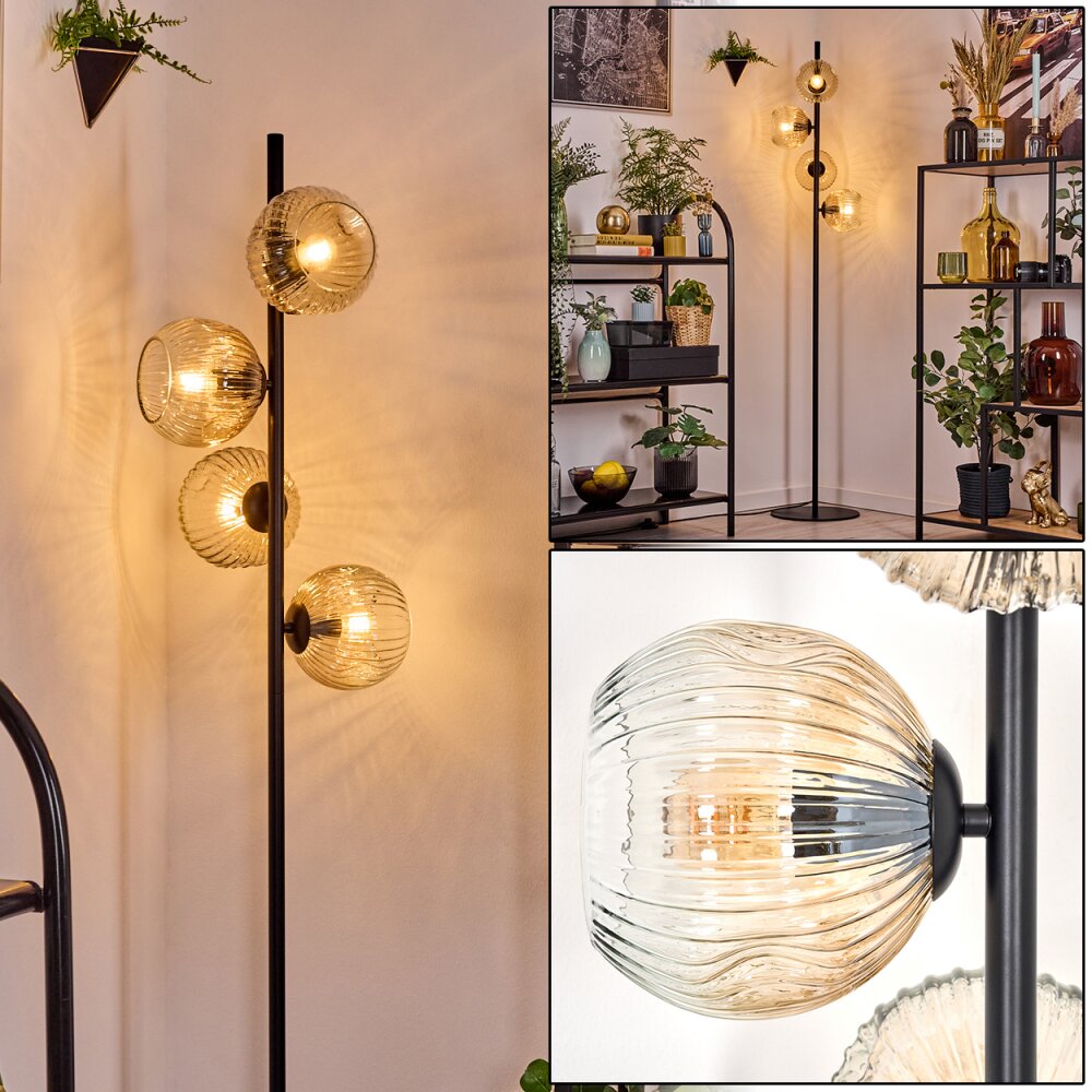 Ripoll Lampadaire Ambre, Clair, 4 lumières main product photo