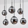 Gastor Suspension, Boule lumineuse, Suspension Fumé, 6 lumières