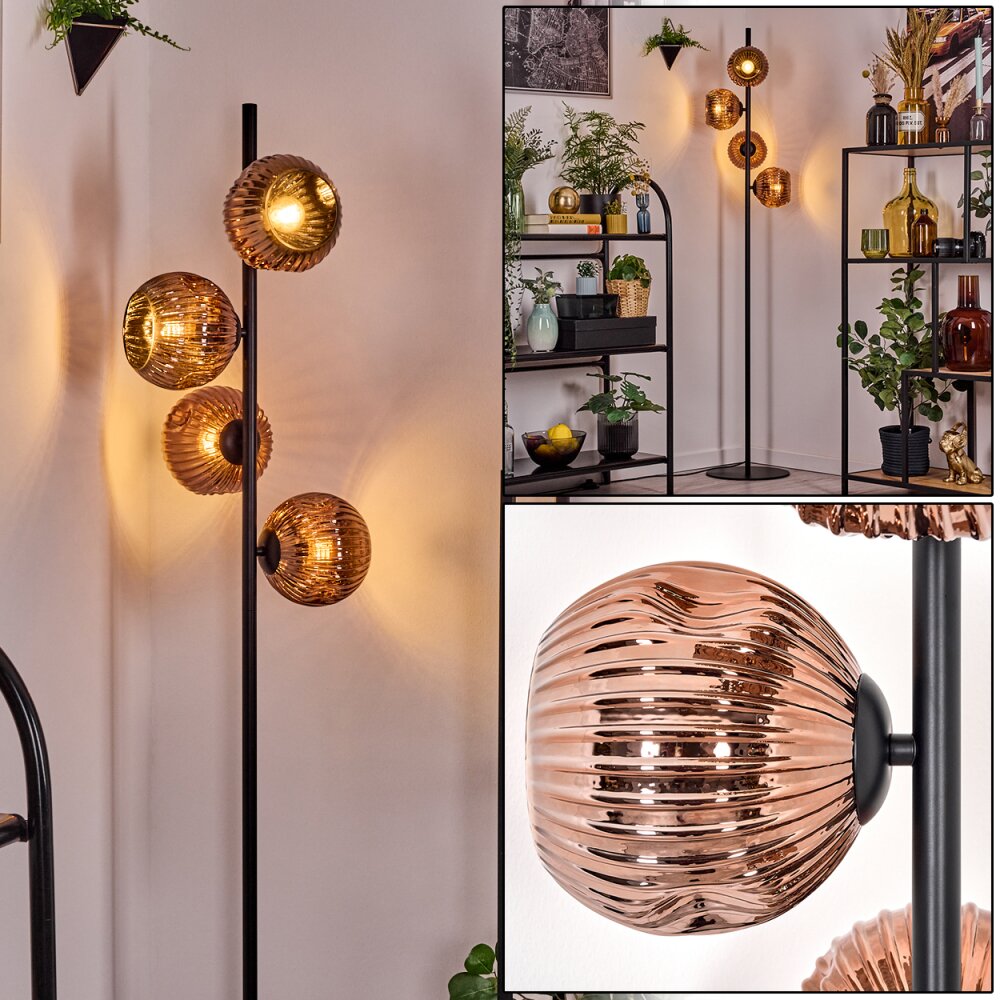 Ripoll Lampadaire Cuivré, 4 lumières main product photo