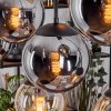 Gastor Suspension, Boule lumineuse, Suspension Ambre, Fumé, 8 lumières