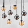Gastor Suspension, Boule lumineuse, Suspension Ambre, Fumé, 8 lumières