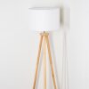 Soungou Lampadaire Chrome, Écru, 1 lumière