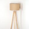 Soungou Lampadaire Chrome, Écru, 1 lumière