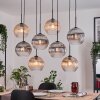 Koyoto Suspension, Boule lumineuse, Suspension Écru, Noir, 8 lumières