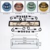 Koyoto Suspension, Boule lumineuse, Suspension Écru, Noir, 8 lumières
