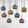 Koyoto Suspension, Boule lumineuse, Suspension Écru, Noir, 8 lumières
