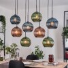 Koyoto Suspension, Boule lumineuse, Suspension Écru, Noir, 8 lumières